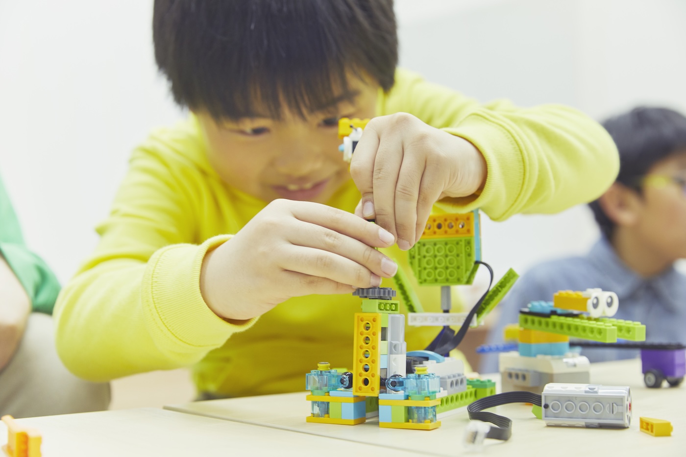 ロボットプログラミングの様子